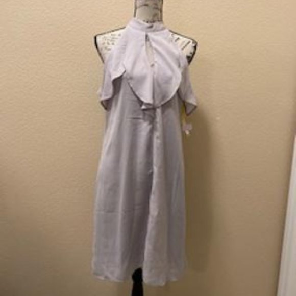 California Moonrise Dresses & Skirts - CALIFORNIA MOONRISE GRAY CHIFFON RUFFLE DRESS SP